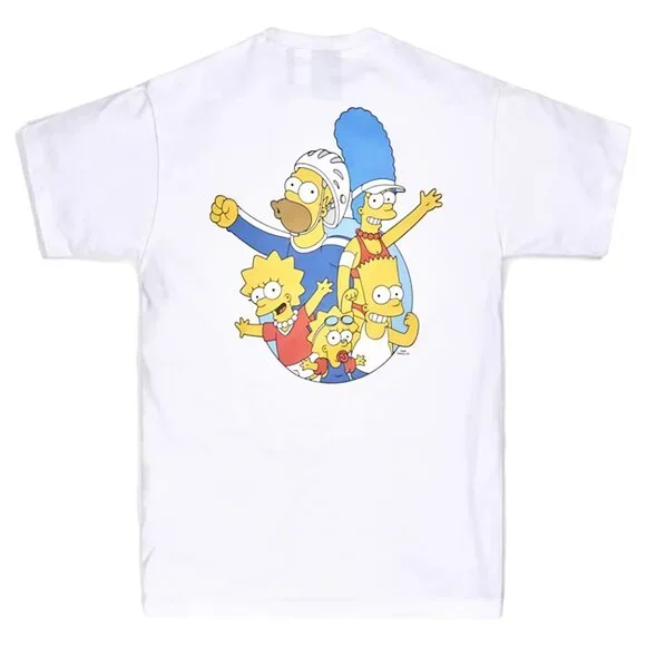 Kith x The Simpsons Sports Family T-shirt White Yellow